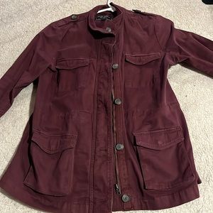 Burgundy light weight jacket